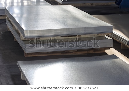 Zdjęcia stock: Folded Metal Zinc Sheet