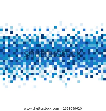 Stok fotoğraf: Abstract Blue Pixelated Pattern