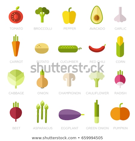 Stok fotoğraf: Radishes Vector Illustration In Flat Style Design