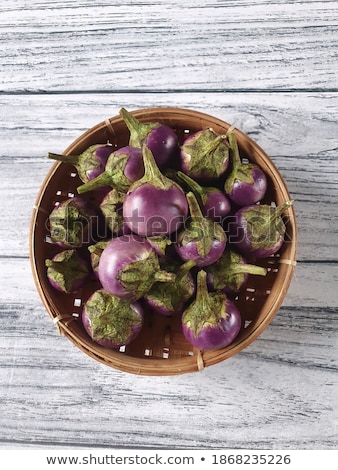 Сток-фото: Raw Small Eggplants