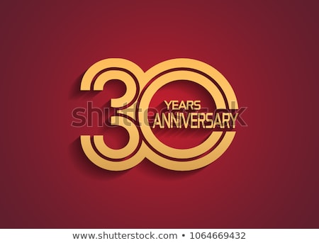 Zdjęcia stock: Golden Anniversary Badge Labels