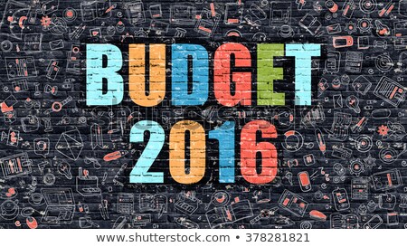 [[stock_photo]]: Budget 2016 On Dark Brick Wall