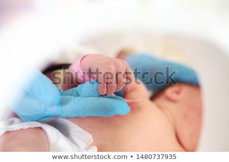 Stok fotoğraf: Concept Of Saving A Newborn