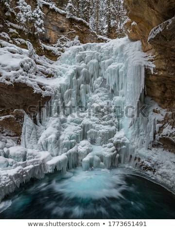Foto stock: Frozen Waterfall