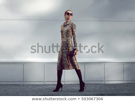 Stock photo: Lovely Woman With Leopard Shoes