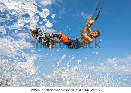 Stock photo: Kite Surf At Sunset