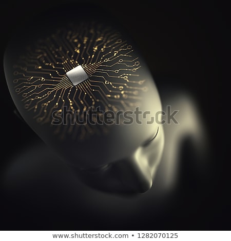 Foto stock: Digital Brain Implant