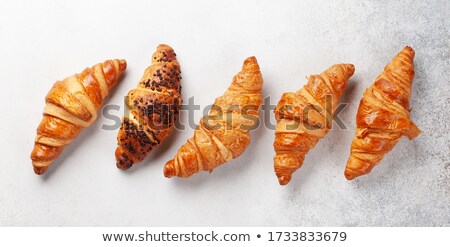 ストックフォト: Croissants On Table