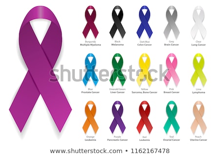 Stockfoto: Blue Cancer Awareness Ribbon 3d