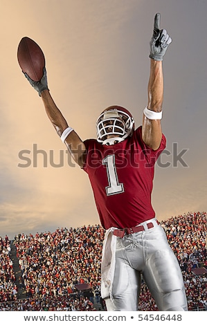 Stock photo: Football Player A Triumph Of Victory