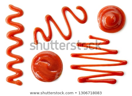 Stock fotó: Ketchup Blob On White