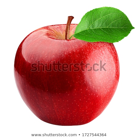 Сток-фото: Green Apple On White Background