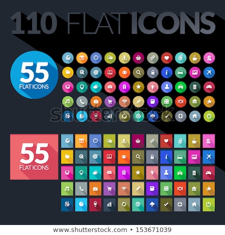 Stok fotoğraf: Message Chat Vector Icon Flat Design