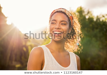 Foto stock: Pretty Smiling Woman