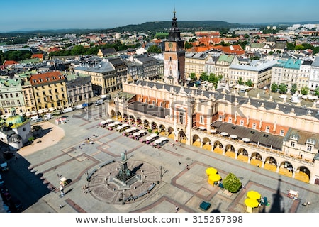 ストックフォト: Aerial View Of Main Square In Krakow