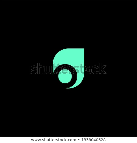 Stock fotó: Logo Letter O Green Black Icon Sign Vector