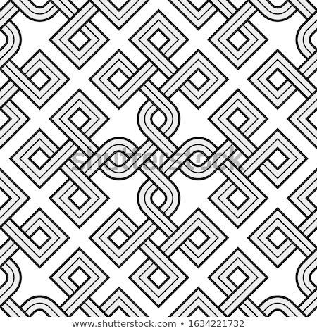 Stock fotó: Viking Seamless Pattern - Engraved Gold - Rings