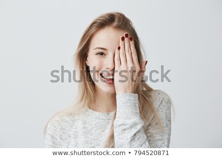 Stock foto: Woman Showing Her Nails To The Camera