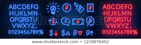 Stockfoto: Red Neon Cash Sign
