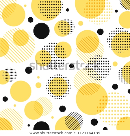 Yellow Fabric With Dots [[stock_photo]] © phochi