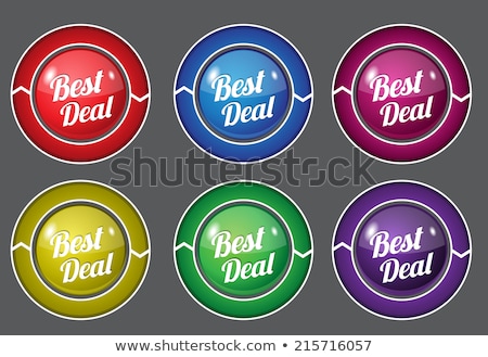 Stock photo: Best Deal Green Circular Vector Button