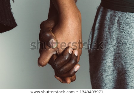 Stok fotoğraf: Close Up Of Happy Married Lesbian Couple Hands