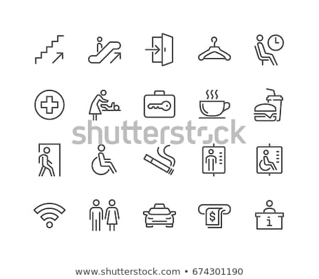 Stok fotoğraf: Wifi Sign Line Icon