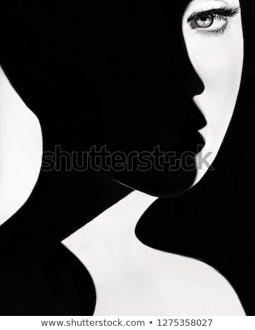 Stockfoto: Ine · Art · portret · van · een · jonge · vrouw