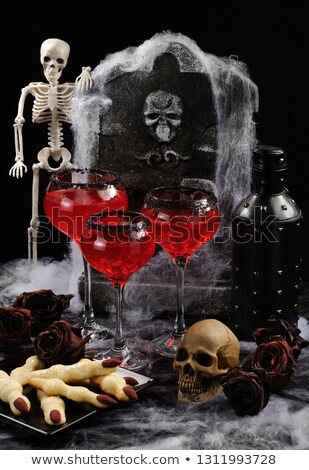 Zdjęcia stock: Cookies Witchs Fingers Bloody Cocktail Halloween