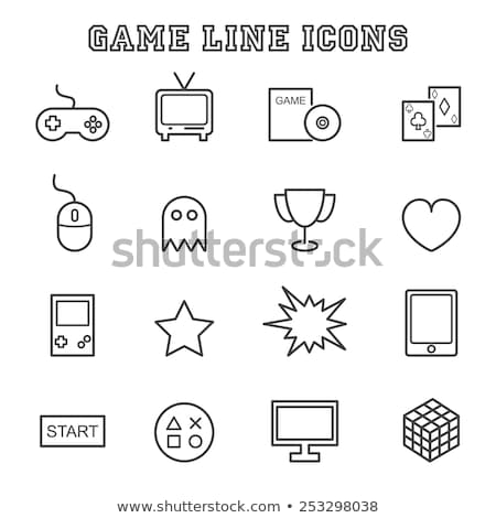 Stock fotó: Game Console Line Icon