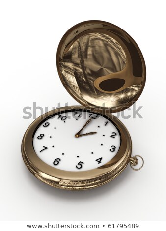 Stockfoto: Future On Pocket Watch 3d Illustration