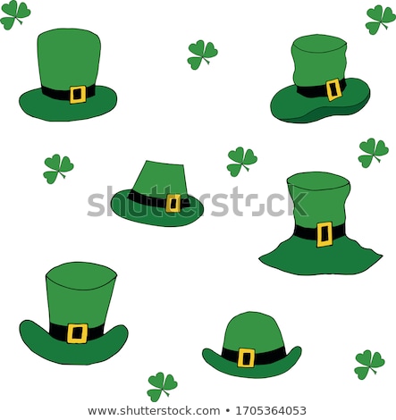 Stock fotó: Green Hat With Coins