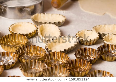 Stok fotoğraf: Ingredients For Dough Bottom For Quiche Tart