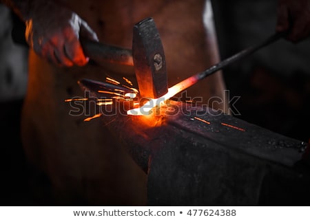 Stok fotoğraf: Hammer And Anvil Blacksmith Tool