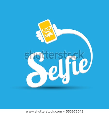 ストックフォト: Selfie Vector Concept Vector Illustration