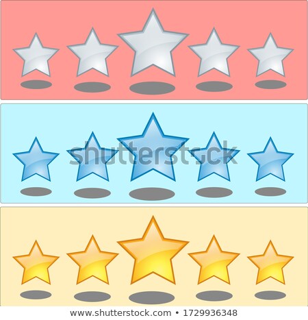 ストックフォト: Three Of Five Stars Rating Middle Rating Concepts