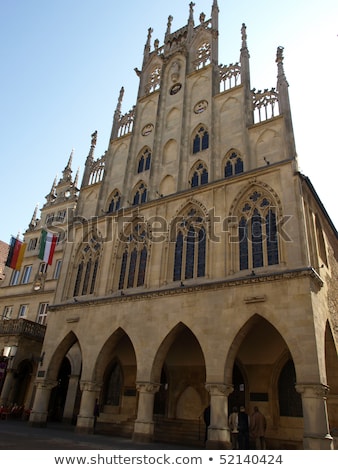 Foto stock: Historical City Hall Of Munster Germany