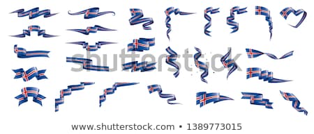 Сток-фото: Iceland Flag Vector Illustration On A White Background