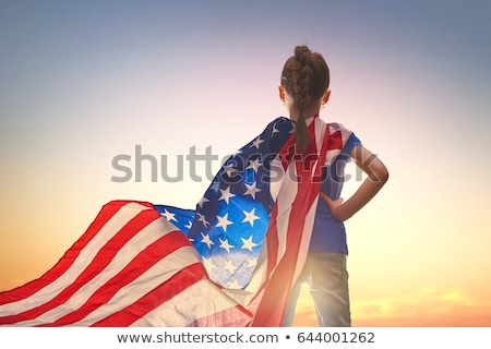 Stock fotó: Patriotic Holiday Happy Kid