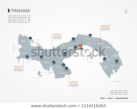 Stockfoto: Map Of Panama