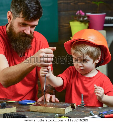 Foto stock: Bearded Man With A Screwdriver