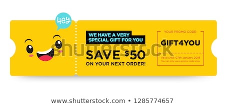 Stock fotó: Promo Code Coupon Code Flat Vector Banner Design Illustration On Black