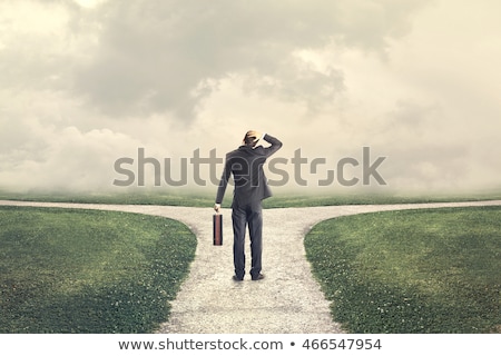 Foto stock: Businessman With Two Choices