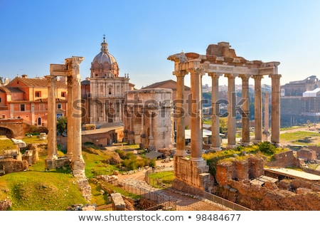 Stock fotó: Forum - Roman Ruins In Rome Italy