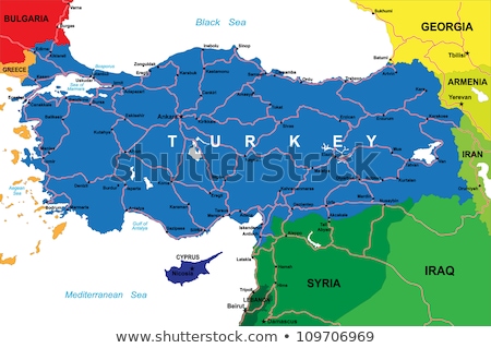 ストックフォト: Map Of Turkey Manisa