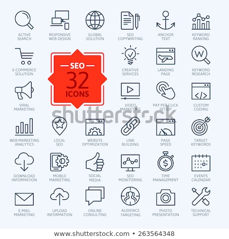 Foto stock: Anchor Line Icon