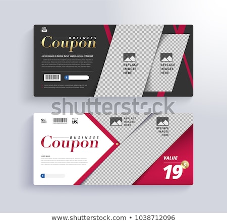 ストックフォト: Discount Voucher And Banner Design Template With Space To Add Yo