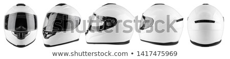 Stok fotoğraf: Safety Helmet Collection On White Background