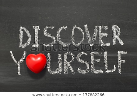 Stock photo: Reinvent Yourself Handwritten On Chalkboard