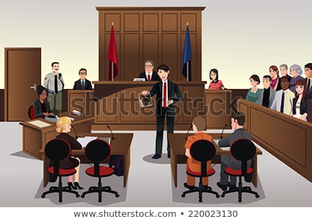 [[stock_photo]]: People In Court Scene Illustration